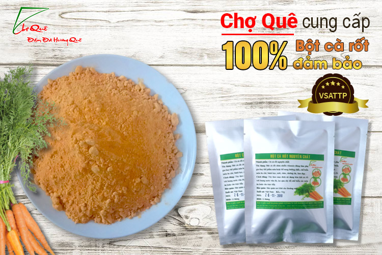 bột cà rốt nguyên chất